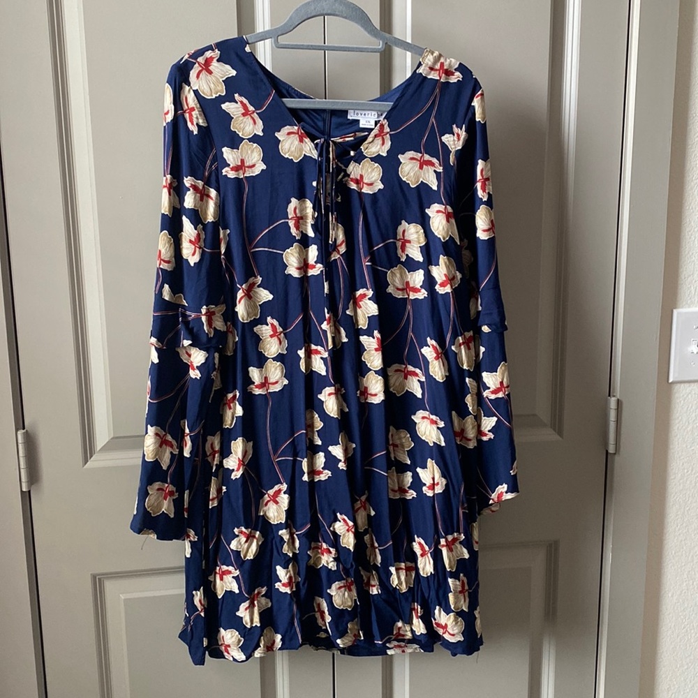 NWT boho long sleeve dress.  Mini to midi length!
